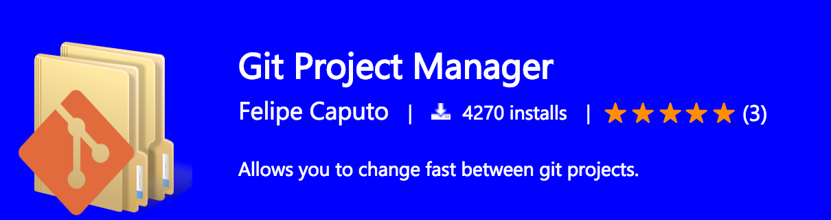 Git project manager extension