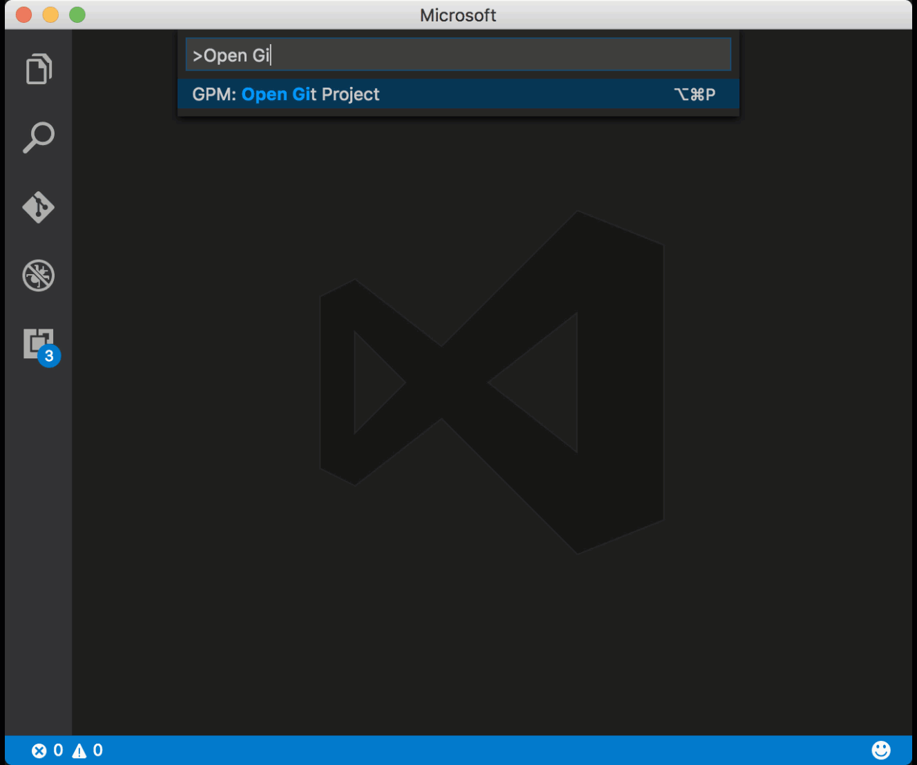 git project manager showcase