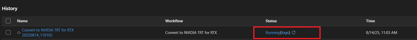 Screenshot that shows prompt for provisionning.