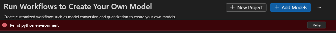 Screenshot that shows re-setup.
